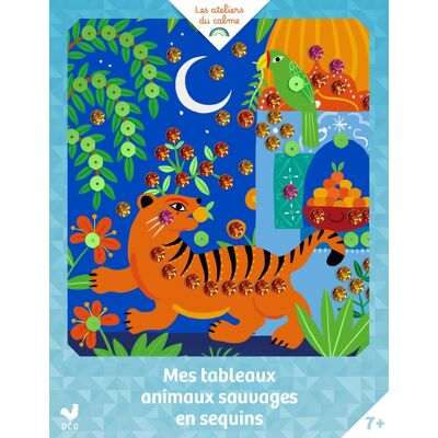 Mes Tableaux Animaux Sauvages En Sequins : Pochette Avec Accessoires - Publicité Mes Tableaux Animaux Sauvages En Sequins : Pochette Avec Accessoires - Publicité