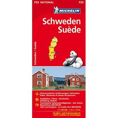 Michelin Schweden: Straßen- Und Tourismuskarte (Michelin Nationalkarte) - Publicité Michelin Schweden: Straßen- Und Tourismuskarte (Michelin Nationalkarte) - Publicité