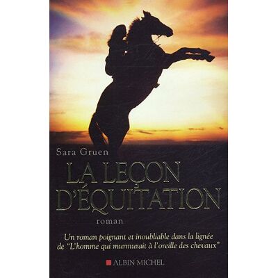 Sara Gruen La Leçon D'Équitation - Publicité Sara Gruen La Leçon D'Équitation - Publicité