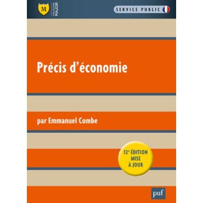 Emmanuel Combe Précis D'Économie - Publicité Emmanuel Combe Précis D'Économie - Publicité
