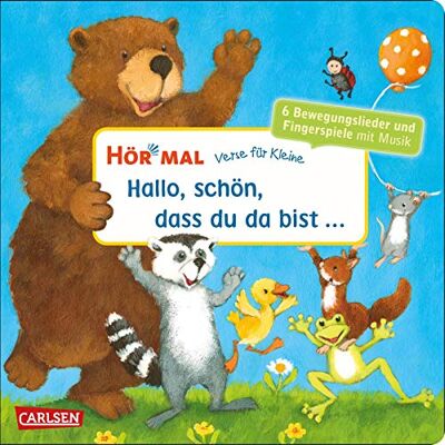Various Hör Mal (Soundbuch): Verse Für Kleine: Hallo, Schön, Dass Du Da Bist ...: Und Andere Bewegungslieder Und Fingerspiele Mit Musik Und Anleitungen Ab 18 Monaten - Publicité Various Hör Mal (Soundbuch): Verse Für Kleine: Hallo, Schön, Dass Du Da Bist ...: Und Andere Bewegungslieder Und Fingerspiele Mit Musik Und Anleitungen Ab 18 Monaten - Publicité