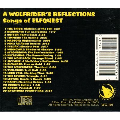 Various A Wolfrider'S Reflections: Songs Of Elfquest - Publicité Various A Wolfrider'S Reflections: Songs Of Elfquest - Publicité