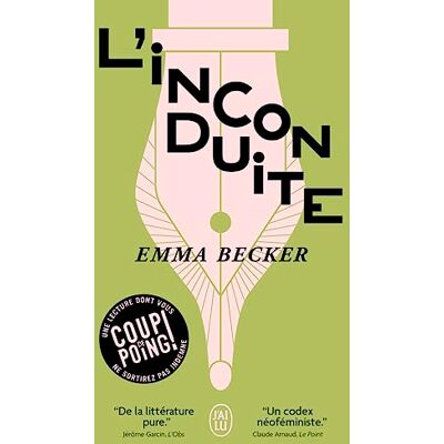 Emma Becker L'Inconduite - Publicité Emma Becker L'Inconduite - Publicité