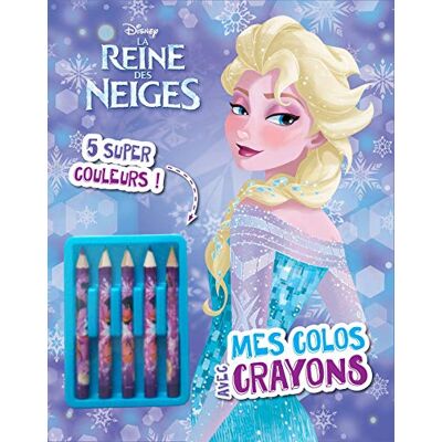 Disney La Reine Des Neiges : Mes Colos Avec Crayons - Publicité Disney La Reine Des Neiges : Mes Colos Avec Crayons - Publicité