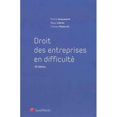 Droit Des Entreprises En Difficulté - Publicité Droit Des Entreprises En Difficulté - Publicité