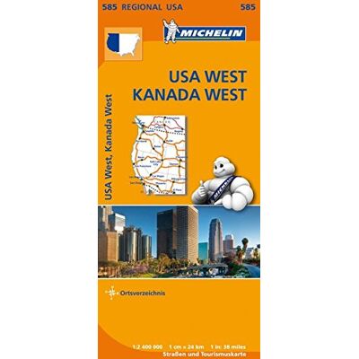 Michelin Usa West, Kanada West: Straßen- Und Tourismuskarte 1:2.400.000 (Michelin Regionalkarten) - Publicité Michelin Usa West, Kanada West: Straßen- Und Tourismuskarte 1:2.400.000 (Michelin Regionalkarten) - Publicité