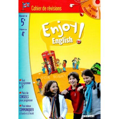 Odile Martin-Cocher Enjoy English, 5e : Cahier De Révisions - Publicité Odile Martin-Cocher Enjoy English, 5e : Cahier De Révisions - Publicité