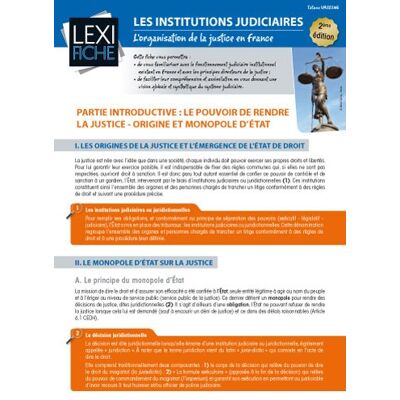Tatiana Vassine Les Institutions Judiciaires : L'Organisation De La Justice En France - Publicité Tatiana Vassine Les Institutions Judiciaires : L'Organisation De La Justice En France - Publicité