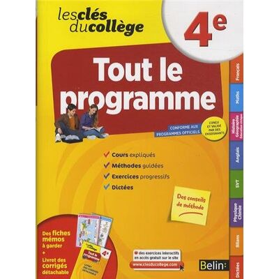 Collectif Tout Le Programme, 4e - Publicité Collectif Tout Le Programme, 4e - Publicité