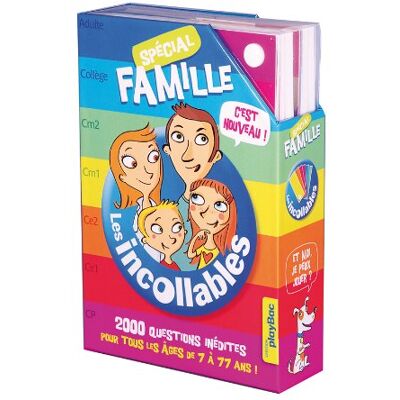 Play Bac Les Incollables, Spécial Famille : 2.000 Questions Inédites Pour Tous Les Âges De 7 À 77 Ans ! - Publicité Play Bac Les Incollables, Spécial Famille : 2.000 Questions Inédites Pour Tous Les Âges De 7 À 77 Ans ! - Publicité
