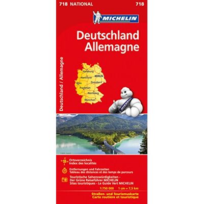 Michelin Deutschland: Straßen- Und Tourismuskarte (Michelin Nationalkarte) - Publicité Michelin Deutschland: Straßen- Und Tourismuskarte (Michelin Nationalkarte) - Publicité