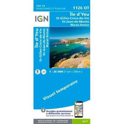 Collectif Île D'Yeu - Saint-Gilles-Croix-De-Vie - Saint-Jean-De-Monts - Marais Breton 1:25 000 - Publicité Collectif Île D'Yeu - Saint-Gilles-Croix-De-Vie - Saint-Jean-De-Monts - Marais Breton 1:25 000 - Publicité
