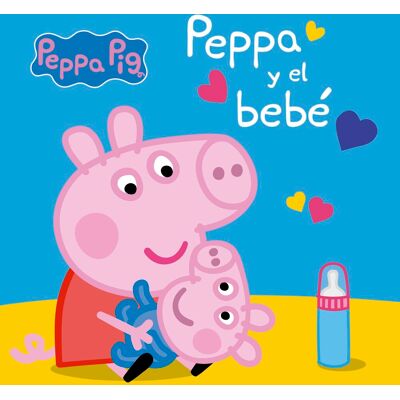 Hasbro Peppa Pig. Libro De Cartón - Peppa Pig Y El Bebé - Publicité Hasbro Peppa Pig. Libro De Cartón - Peppa Pig Y El Bebé - Publicité