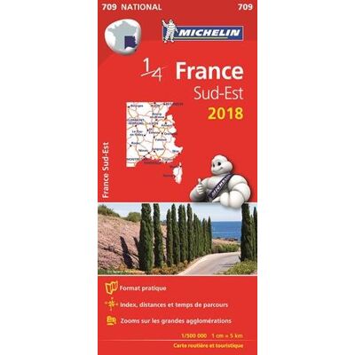 Carte France Sud-Est Michelin 2018 - Publicité Carte France Sud-Est Michelin 2018 - Publicité