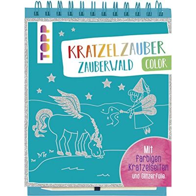 frechverlag Kratzelzauber Color Zauberwald: Mit Farbigen Kratzelseiten Und Glitzerfolie - Publicité frechverlag Kratzelzauber Color Zauberwald: Mit Farbigen Kratzelseiten Und Glitzerfolie - Publicité