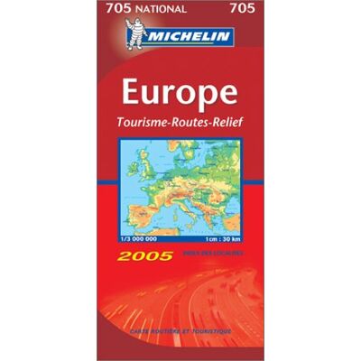 Michelin Europe : Tourisme, Routes, Reliefs 1/3 000 000 - Publicité Michelin Europe : Tourisme, Routes, Reliefs 1/3 000 000 - Publicité