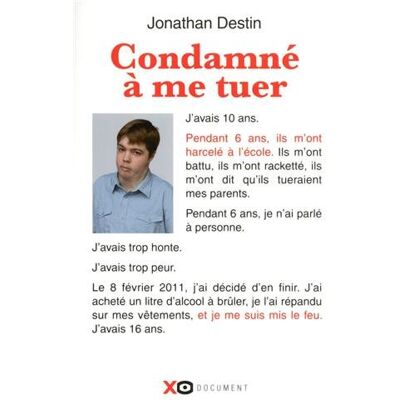 Jonathan Destin Condamné À Me Tuer - Publicité Jonathan Destin Condamné À Me Tuer - Publicité