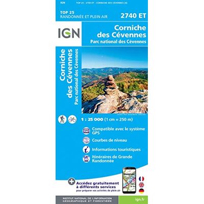Corniche Des Cévennes 1 : 25 000: Parc National Des Cévennes - Publicité Corniche Des Cévennes 1 : 25 000: Parc National Des Cévennes - Publicité