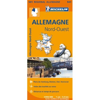 Allemagne N - O / N - W Duitsland 11541 Carte ' Regional ' Michelin Kaart - Publicité Allemagne N - O / N - W Duitsland 11541 Carte ' Regional ' Michelin Kaart - Publicité