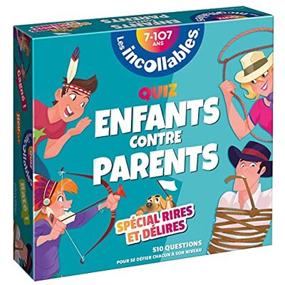 Play Bac Les Incollables, 7 À 107 Ans : Quiz Enfants Contre Parents, Spécial Rires Et Délires : 510 Questions Pour Se Défier Chacun À Son Niveau - Publicité Play Bac Les Incollables, 7 À 107 Ans : Quiz Enfants Contre Parents, Spécial Rires Et Délires : 510 Questions Pour Se Défier Chacun À Son Niveau - Publicité