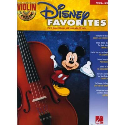 Various Violin Play Along Volume 29 Disney Favorites Vln Bk/cd (Hal Leonard Violin Play Along) - Publicité Various Violin Play Along Volume 29 Disney Favorites Vln Bk/cd (Hal Leonard Violin Play Along) - Publicité