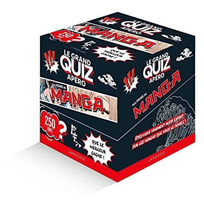 Larousse Le Grand Quiz Apéro Fans De Mangas - Publicité Larousse Le Grand Quiz Apéro Fans De Mangas - Publicité