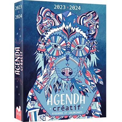 Hachette Agenda Créatif 2023-2024 Avec Des Autocollants Et Des Coloriages - Publicité Hachette Agenda Créatif 2023-2024 Avec Des Autocollants Et Des Coloriages - Publicité