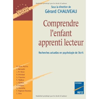 Collectif Comprendre L'Enfant Apprenti Lecteur : Recherches Actuelles En Psychologie De L'Écrit - Publicité Collectif Comprendre L'Enfant Apprenti Lecteur : Recherches Actuelles En Psychologie De L'Écrit - Publicité