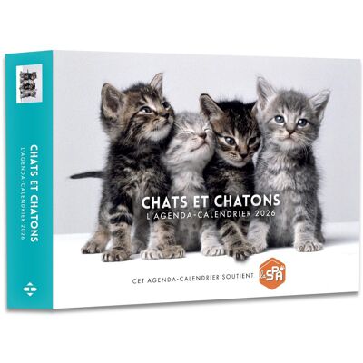 Agenda : Calendrier Chats Et Chatons 2026 - Publicité Agenda : Calendrier Chats Et Chatons 2026 - Publicité