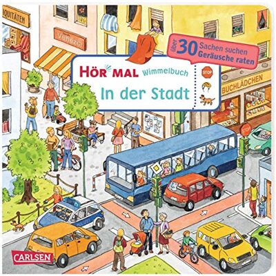 Julia Hofmann Hör Mal (Soundbuch): Wimmelbuch: In Der Stadt: Sachen Suchen Und Geräusche Raten Ab 2,5 Jahren - Publicité Julia Hofmann Hör Mal (Soundbuch): Wimmelbuch: In Der Stadt: Sachen Suchen Und Geräusche Raten Ab 2,5 Jahren - Publicité