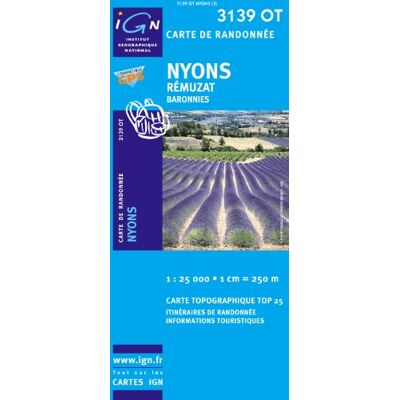 Nyons Rémuzat 1 : 25 000: Baronnies: Ign.3139ot - Publicité Nyons Rémuzat 1 : 25 000: Baronnies: Ign.3139ot - Publicité