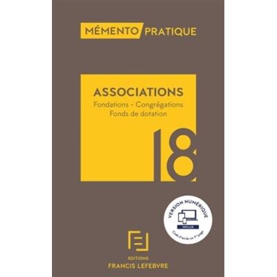 Collectif Associations : Fondations, Congrégations, Fonds De Dotation : 2018 - Publicité Collectif Associations : Fondations, Congrégations, Fonds De Dotation : 2018 - Publicité