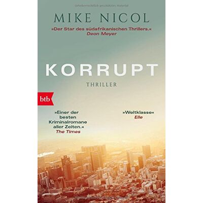 Mike Nicol Korrupt: Thriller (Die Kapstadt-Serie, Band 2) - Publicité Mike Nicol Korrupt: Thriller (Die Kapstadt-Serie, Band 2) - Publicité