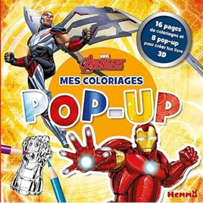 Marvel Avengers : Mes Coloriages Pop-Up : 16 Pages De Coloriages Et 8 Pop-Up Pour Créer Ton Livre 3d - Publicité Marvel Avengers : Mes Coloriages Pop-Up : 16 Pages De Coloriages Et 8 Pop-Up Pour Créer Ton Livre 3d - Publicité