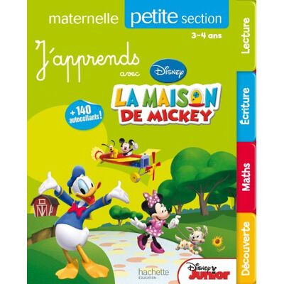 Hachette J'Apprends Avec La Maison De Mickey, Petite Section Maternelle, 3-4 Ans - Publicité Hachette J'Apprends Avec La Maison De Mickey, Petite Section Maternelle, 3-4 Ans - Publicité