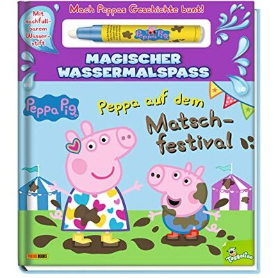 Panini Peppa Pig: Peppa Auf Dem Matschfestival - Magischer Wassermalspaß: Mit Nachfüllbarem Wasserstift - Publicité Panini Peppa Pig: Peppa Auf Dem Matschfestival - Magischer Wassermalspaß: Mit Nachfüllbarem Wasserstift - Publicité