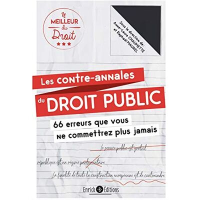 Anne-Laure Chaumette Les Contre-Annales Du Droit Public : 66 Erreurs Que Vous Ne Commettrez Plus Jamais - Publicité Anne-Laure Chaumette Les Contre-Annales Du Droit Public : 66 Erreurs Que Vous Ne Commettrez Plus Jamais - Publicité