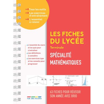 Collectif Spécialité Mathématiques Terminale : 63 Fiches Pour Réussir Son Année Avec Brio - Publicité Collectif Spécialité Mathématiques Terminale : 63 Fiches Pour Réussir Son Année Avec Brio - Publicité
