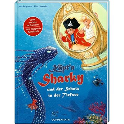 Jutta Langreuter Käpt'N Sharky Und Der Schatz In Der Tiefsee (Käpt'N Sharky (Bilderbücher)) - Publicité Jutta Langreuter Käpt'N Sharky Und Der Schatz In Der Tiefsee (Käpt'N Sharky (Bilderbücher)) - Publicité