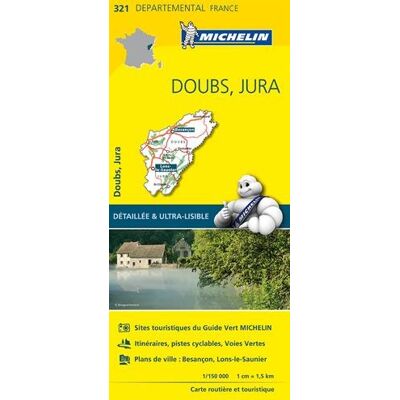 Collectif Michelin Doubs / Jura 11321 Carte ' Local ' ( France ) Michelin Kaart - Publicité Collectif Michelin Doubs / Jura 11321 Carte ' Local ' ( France ) Michelin Kaart - Publicité