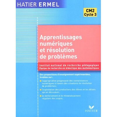 ERMEL Apprentissages Numériques Et Résolution De Problèmes, Cours Moyen (Deuxième Année) - Publicité ERMEL Apprentissages Numériques Et Résolution De Problèmes, Cours Moyen (Deuxième Année) - Publicité