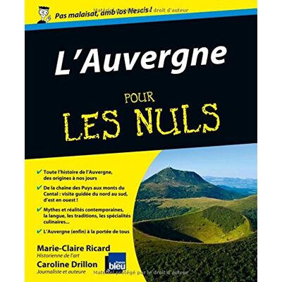 Collectif L'Auvergne Pour Les Nuls - Publicité Collectif L'Auvergne Pour Les Nuls - Publicité