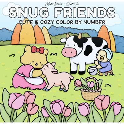 Cham Vu Snug Friends: Cute And Cozy Color By Number For Teens And Adults – 40 Designs For Relaxation And Stress Relief - Publicité Cham Vu Snug Friends: Cute And Cozy Color By Number For Teens And Adults – 40 Designs For Relaxation And Stress Relief - Publicité
