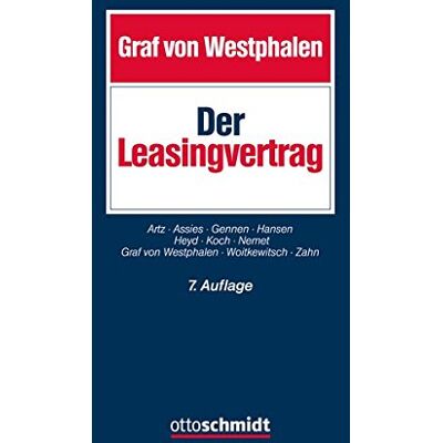 Westphalen, Friedrich Graf Der Leasingvertrag - Publicité Westphalen, Friedrich Graf Der Leasingvertrag - Publicité