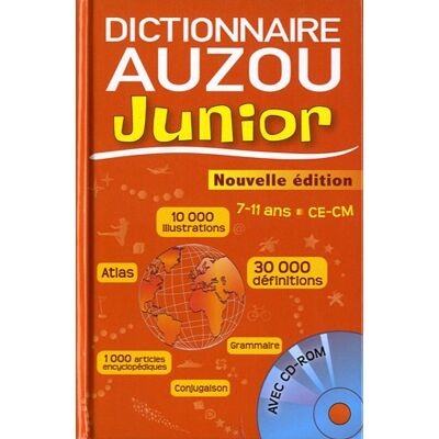Collectif Dictionnaire Auzou Junior : 7-11 Ans, Ce-Cm - Publicité Collectif Dictionnaire Auzou Junior : 7-11 Ans, Ce-Cm - Publicité