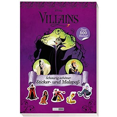 Panini Disney Villains: Schaurig-Schöner Sticker- Und Malspaß: Über 500 Sticker! - Publicité Panini Disney Villains: Schaurig-Schöner Sticker- Und Malspaß: Über 500 Sticker! - Publicité