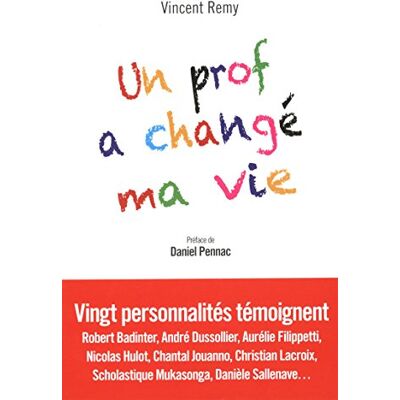 Vincent Remy Un Prof A Changé Ma Vie - Publicité Vincent Remy Un Prof A Changé Ma Vie - Publicité