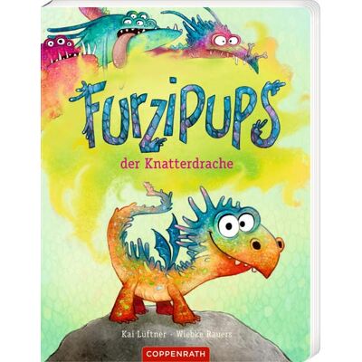 Kai Lüftner Furzipups, Der Knatterdrache (Pappbilderbuch Miniausgabe) - Publicité Kai Lüftner Furzipups, Der Knatterdrache (Pappbilderbuch Miniausgabe) - Publicité