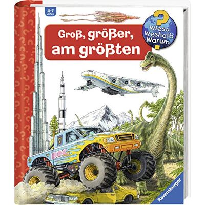Carola von Kessel Groß, Größer, Am Größten (Riesenbuch) (Wieso? Weshalb? Warum? Sonderband) - Publicité Carola von Kessel Groß, Größer, Am Größten (Riesenbuch) (Wieso? Weshalb? Warum? Sonderband) - Publicité