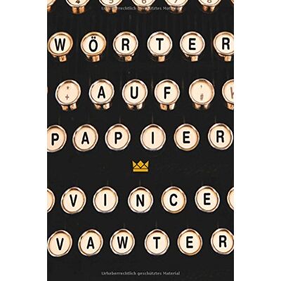 Vince Vawter Wörter Auf Papier - Publicité Vince Vawter Wörter Auf Papier - Publicité